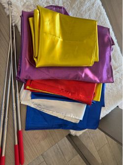 Worship dancing flags