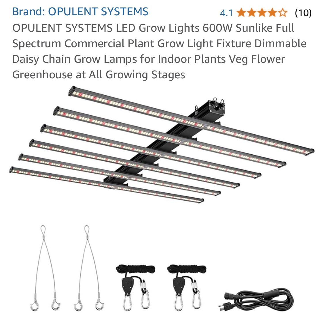 600 Watt Commercial Grow Lights