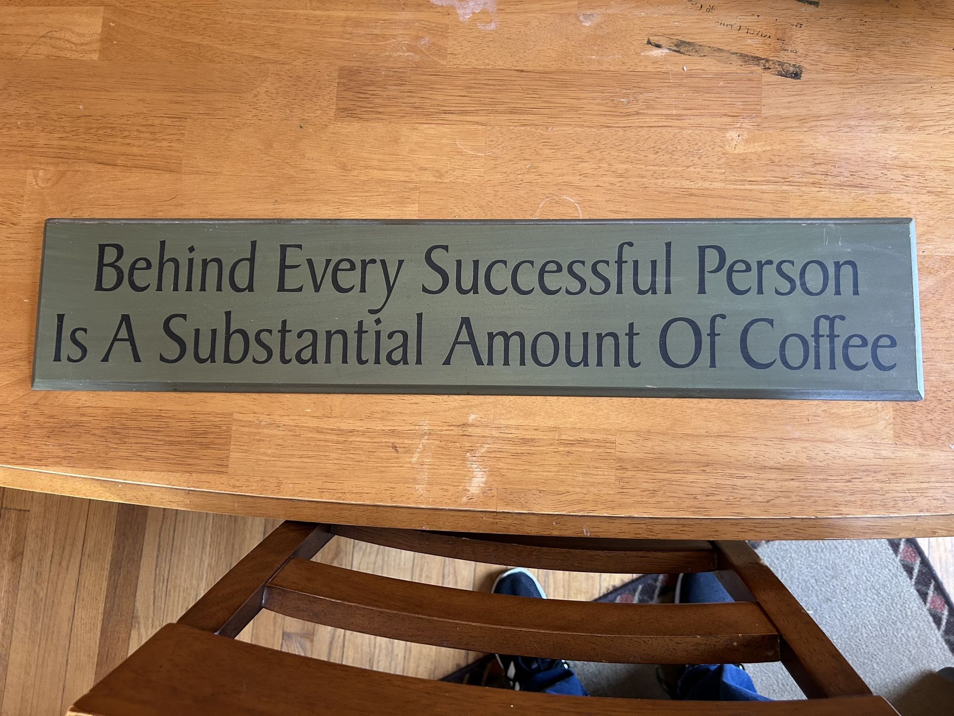 Wood Coffee Sign 30”x6” $3