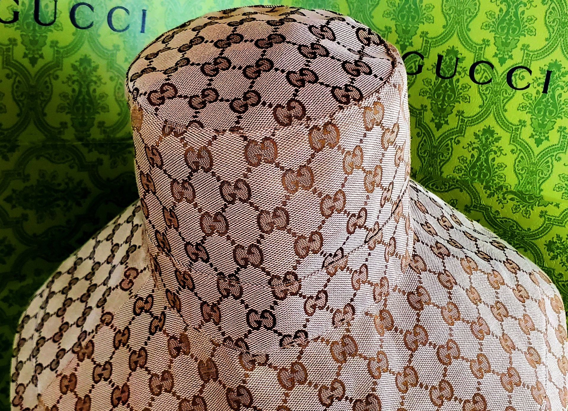 Gucci Beige Monogram Bucket Hat Gucci GG Supreme Tender Bucket Hat main image 2