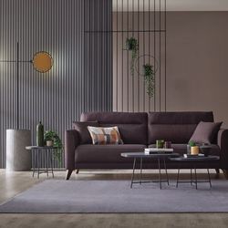 Alto Brown 3-Seater Sofa Bed with Storage