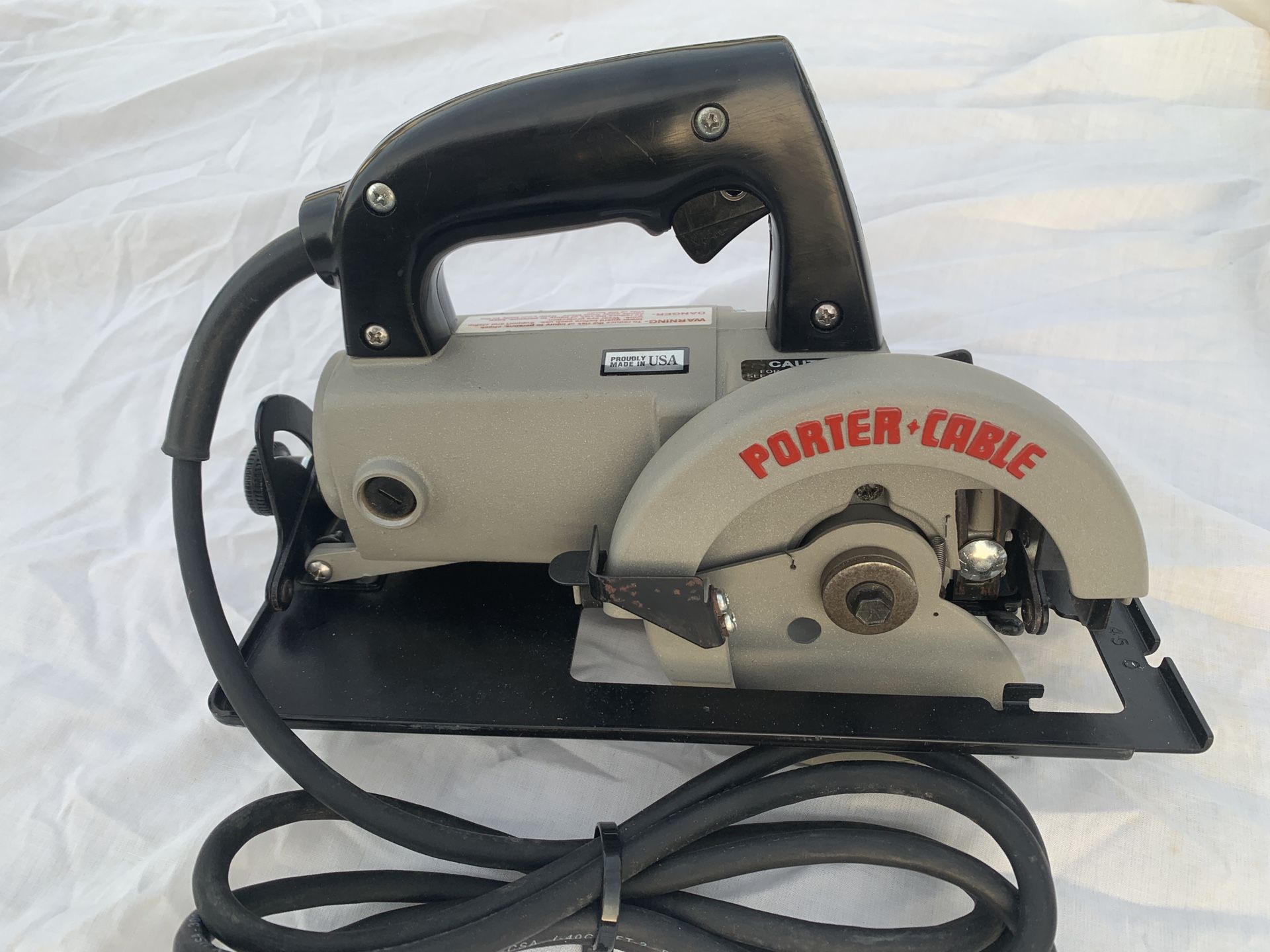 PorterCable 314 Type 5 4 1/2" worm drive trim saw for carpentry or