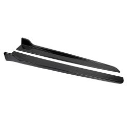 Brand New 2PCS Universal 42" Bumper Side Skirt Extension Splitters Carbon Fiber Look