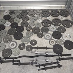 Dumbbell Weight sets and bench