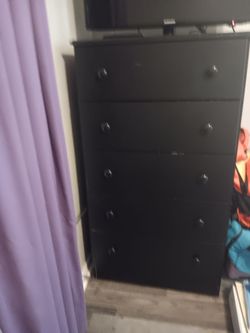 Black 5 drawer chester