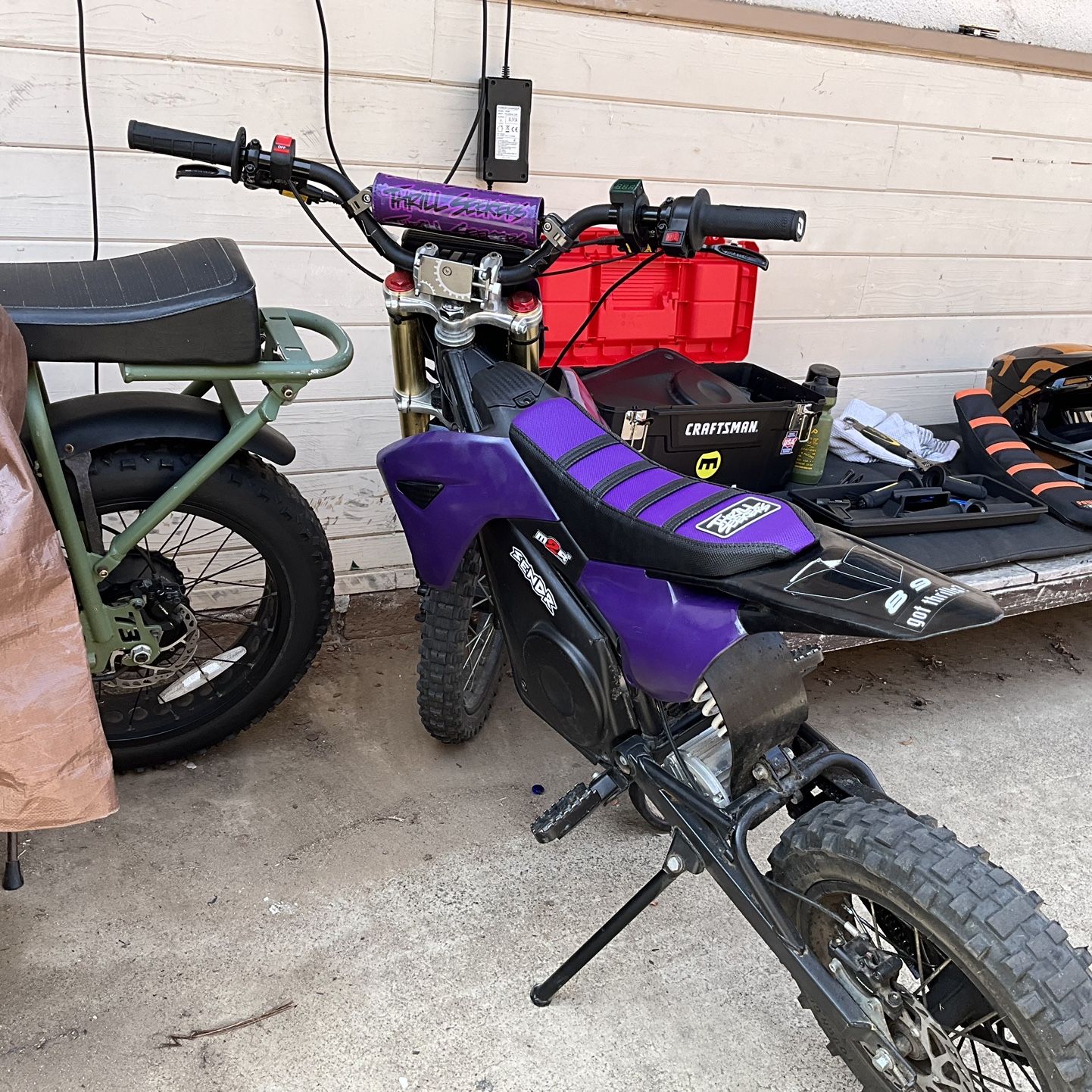 Mototec Electric Dirt Bike Upgraded 72v 5k Watt No Trades 45