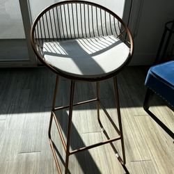 Bar Stool Chairs (Rose Gold)