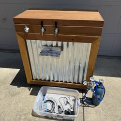 Custom Made 2 Tap Kegerator With All Pictured Accessories Included 39"W x 24"D x 44"T