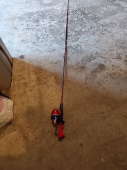Kids fishing rod and reel spiderman