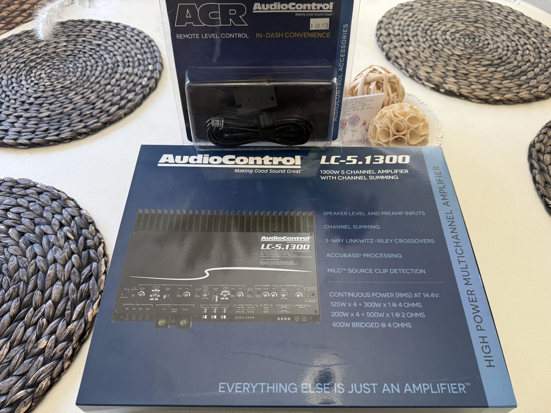 ~ “PRICE DROP” BRAND NEW AUDIOCONTROL 5 CHANNEL LC-5.1300 AMP W/ACR-1 BASS KNOB ~