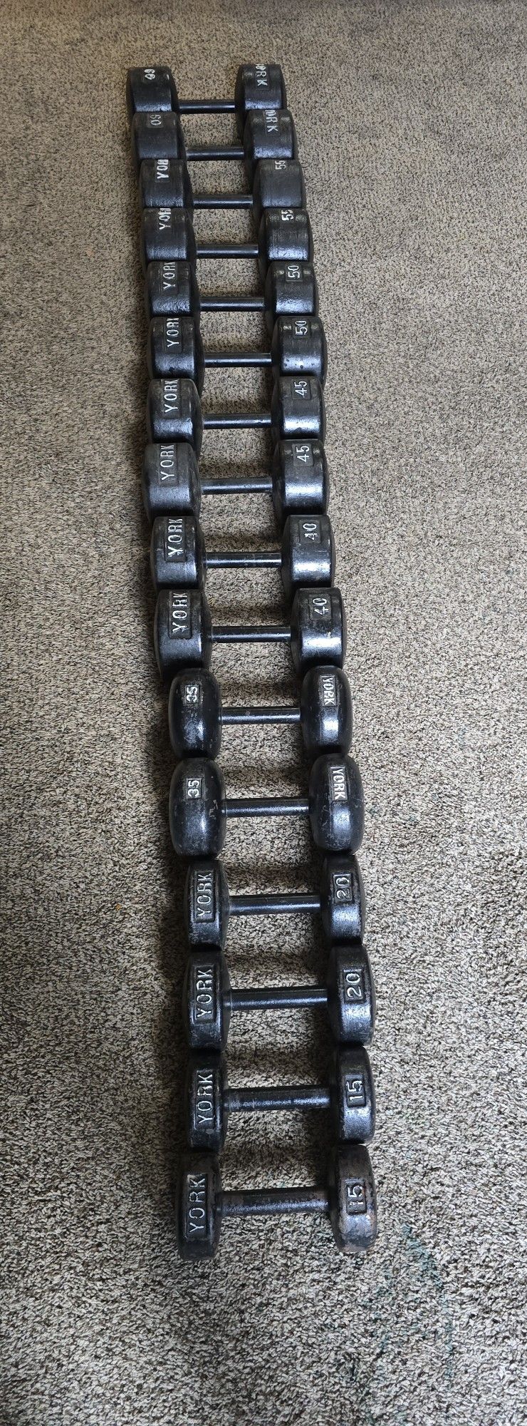 YORK DUMBELLS PRE USA VINTAGE