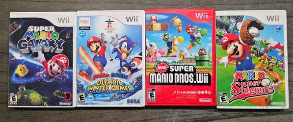 Wii Games Lot $120 for all 
Mario Super Sluggers, 
Super Mario Galaxy, 
New Super Mario Bros
2009 SE