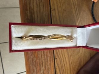 14 k pulcera de diamantes 17. 60 gramos