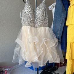 Elegant Ivory Dress Size M And L