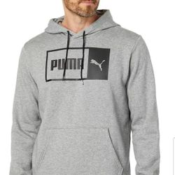 PUMA AOP MEN'S PULLOVER THICK HOODIE SWEATER SIZE LARGE OXFORD GREY PUMA LARGE FRONT LOGO BRAND NEW WITH TAGS CHECK OUT THE REST OF MY OFFERS. 