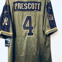 Dak Prescott Stitched Jersey Salute To Service XL