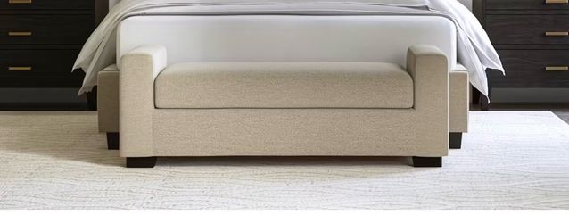 New! Saatva Lena cushioned bench