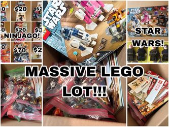MASSIVE LEGO LOT STAR WARS AND NINJAGO