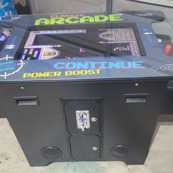 Retro 2-player Arcade Console with built-in in coin slot