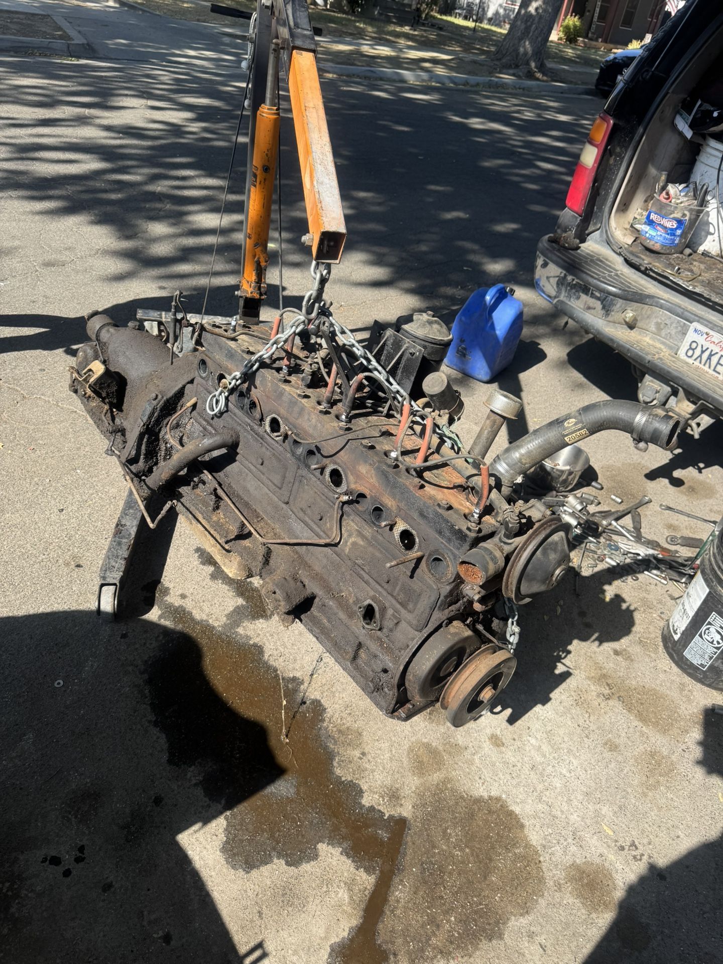 1949 Packer straight eight motor in auto automatic transmission