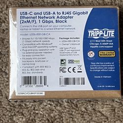 USB-C and USB-A To RJ45 GIGABIT ETHERNET ADAPTER