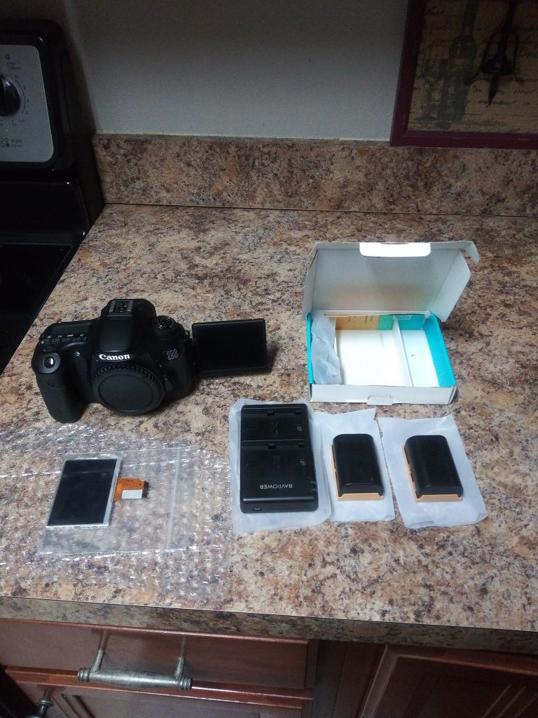 Canon EOS 60D(LCD screen not working but everything else does)