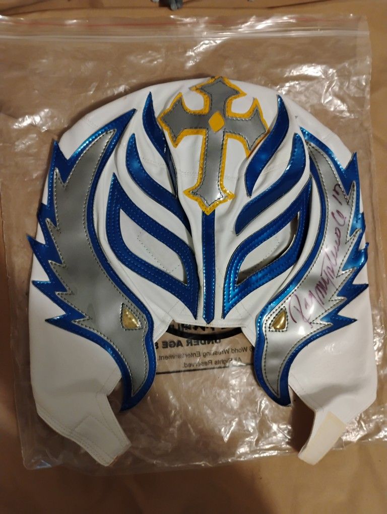Rey Mysterio Autographed Mask