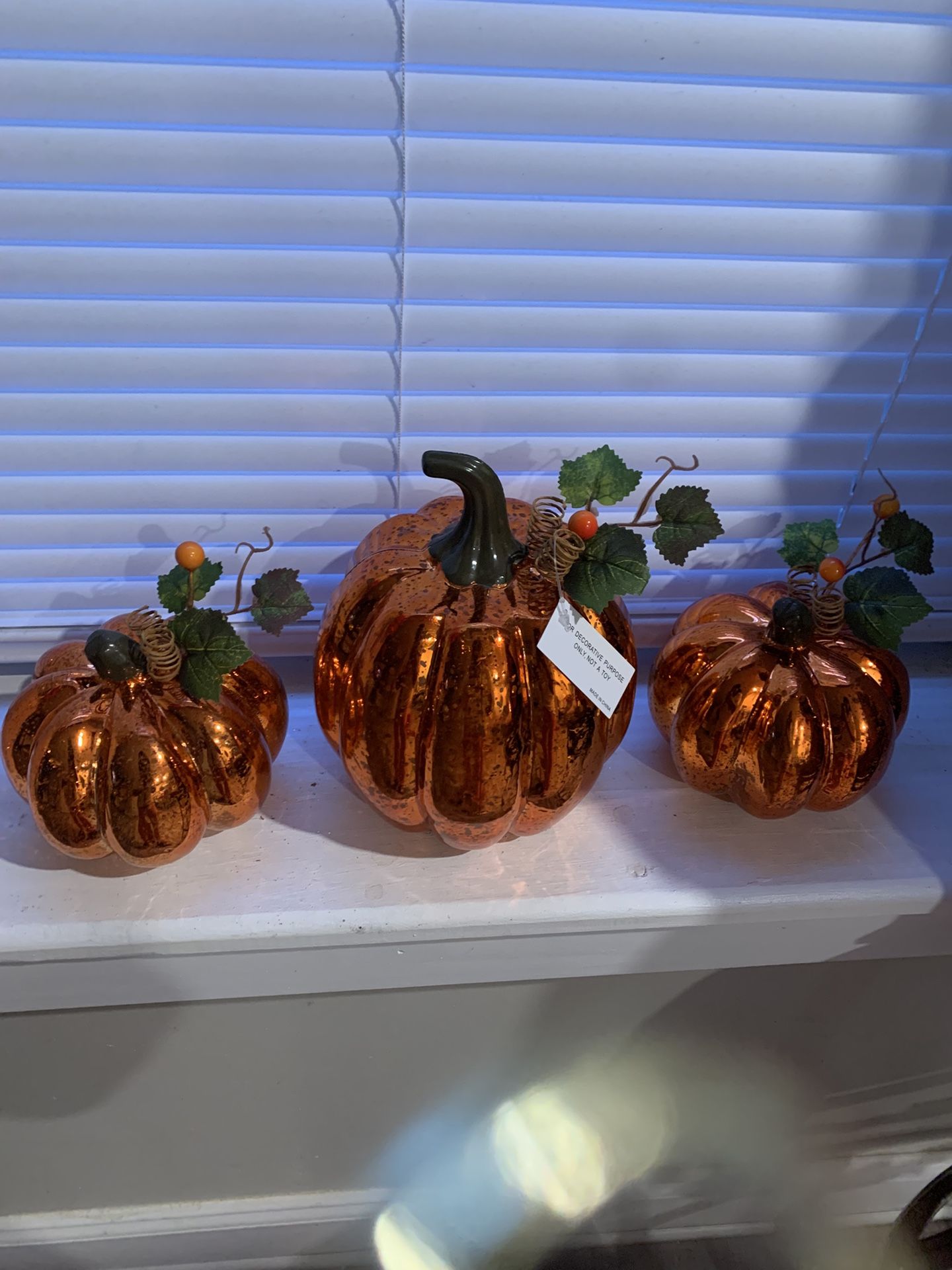 SPARKLING PUMPKIN DE’COR TRIO