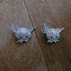 Lot Of 2 Metal Kuromi Shoe Charms 