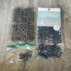 Letterboard Letters 1 Inch Tall Two Colors
