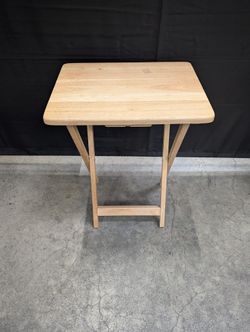 Versatile Natural Wood Folding Table