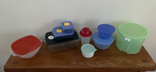 Variety of Tupperware products