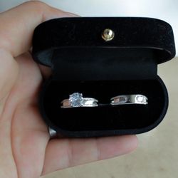 anillo de matrimonio size 8 plata 925