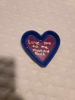 Hand Painted Heart Ceramic...I Don't Give My Number Out For Privacy Resons 