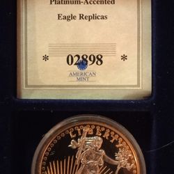 Gold And Platinum Eagle Replicas