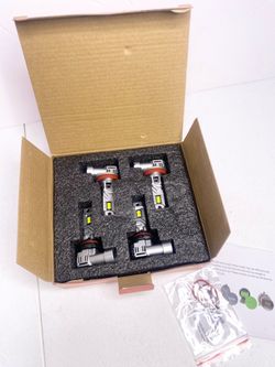 SEALIGHT X1S 9005/HB3 H11/H8/H9 160W 6500K White IP68 LED Headlight Bulbs 4 Pair
