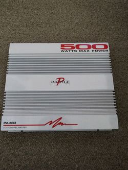 Prestige 500 watts max amplifier