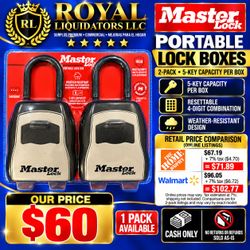 Master Lock Portable Lock Box 2-Pack