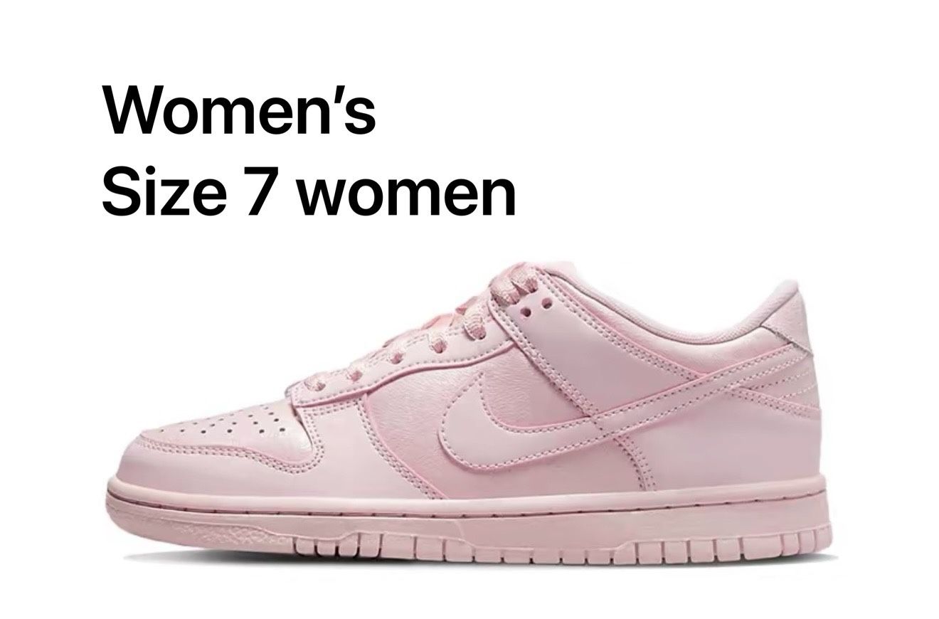 Dunk low Pink Prism GS women’s size 7w