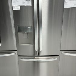 French Door Refrigerator W/ External Water Dispenser & Icemaker, $1249