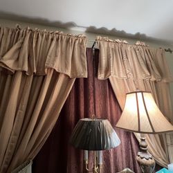 Gold Curtain Set