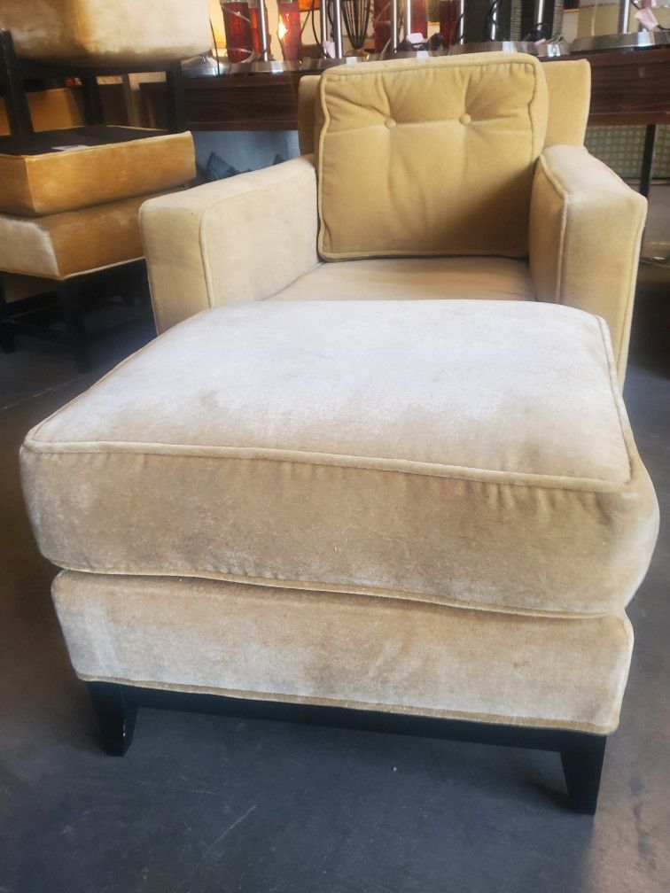 sofa chair and ottoman