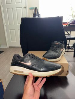 Nike Air Max 1 G Golf Black Metallic Bronze Brown Gum AQ0865-002 Women’s 10