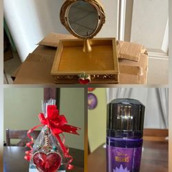 Bath And Body Works Disney Villains Evil Queen Heart Light Up Mirror, perfume, And Wallflower With 2 Refills 