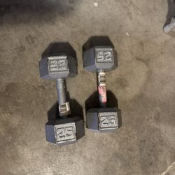 25 pound dumbbells $50