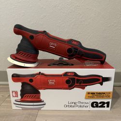 Griots Garage G21 Random Orbital Polisher | W/Box + Carrying case + Extra backing plate + 25 ft cord