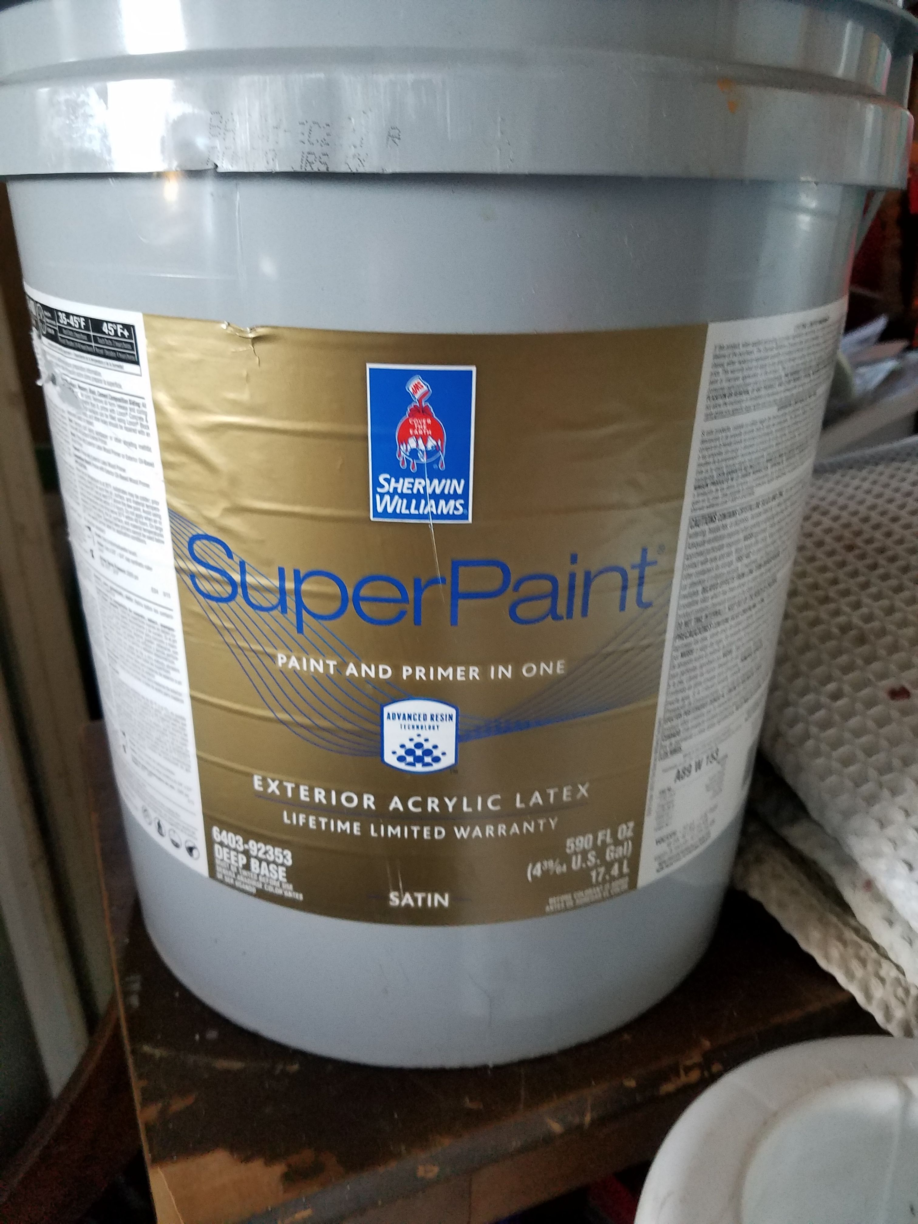 NEW! 12 Gallons Sherwin Williams Exterior Super Paint (Autumnal)