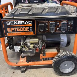 Generac Gas Generator GP7500E