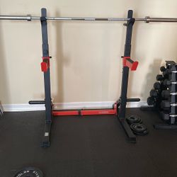 Adjustable Squat Rack (Bar Not Included)