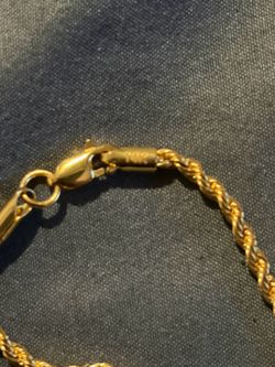 14k gold 18” rope chain 3mm